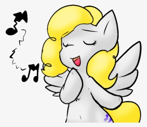 Zutcha, Music Notes, Pegasus, Pony, Safe, Simple Background, - Cartoon