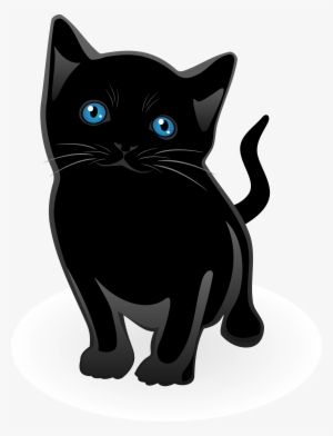 Big Image - Black Kitten Clip Art