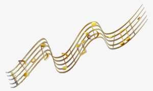 Music Notes Png Picture - Gold Music Notes Transparent Background