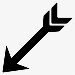 Indian Arrow Pointing Down Left - Clipart Of Indian Arrows