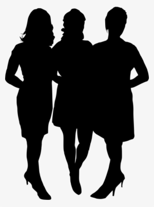 Free Png Girl Group Hoto Posing Silhouette Png Images - Girl Group Silhouette Png