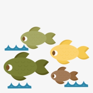 Fish Group Svg Scrapbook Cut File Cute Clipart Files - Scrapbooking