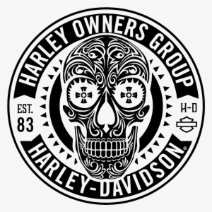 Harley Davidson Owners Group Skull Logo Vector Patch - Mecklenburg County Abc Board