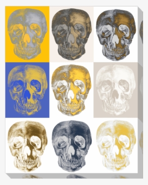 Art Classics Ltd // Andy Skull To Slice Canvas Wall - Skull