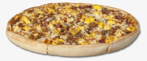 Cheddar Cheese Sauce, Scrambled Eggs, Sausage, Canadian - One Pizza