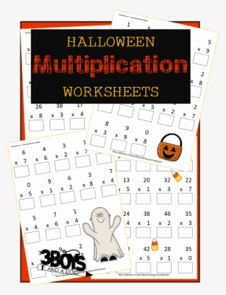Halloween Printables - Multiplication Halloween 1 & 0