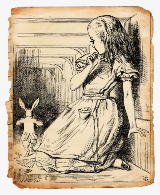 Alice Took Up The Fan And Gloves, And, As The Hall - Alice In Wonderland Corridor Illustration