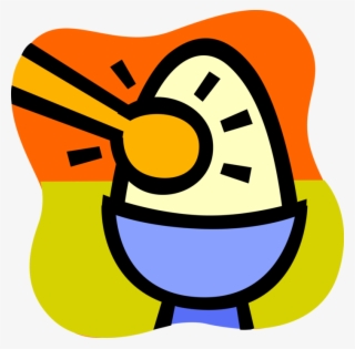 Vector Illustration Of Soft Boiled Egg For Breakfast