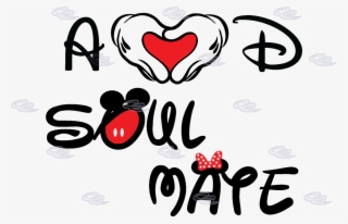 Soulmate Shirts Mickey's Hands With Initials - Soul Mates Mickey Mouse