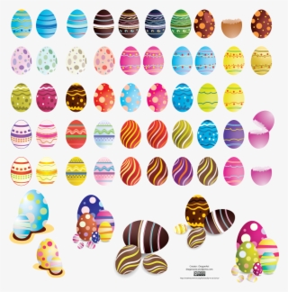 Great Easter Eggs Set2 Vector - Easter Eggs With Designs