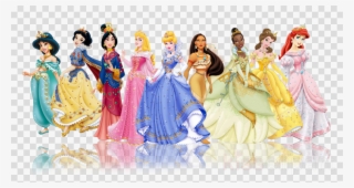 All Princess Disney Transparent Clipart Rapunzel Princess - Disney Princess Figure Wall Stickers