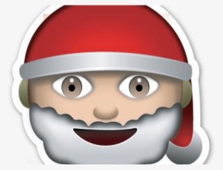 Santa Clipart Emoji - Father Christmas Emoji Png