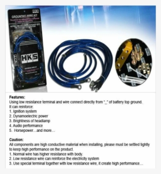 Hks Grounding Wire Kit P1 - Hks Grounding Kit