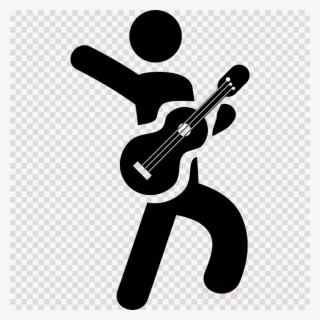 Download Guitarist Icon Png Clipart Acoustic Guitar - Playing Instrument Icon Png