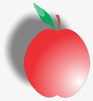 Completed Apple With Shadow - Mcintosh