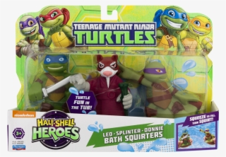 teenage mutant ninja turtles leo splinter donnie bath - teenage mutant ninja turtles half shell heroes bathtub
