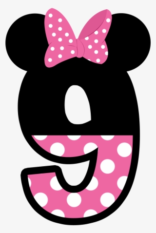Números Tema Do Mickey E Minie Mouse - Minnie Mouse Number 6