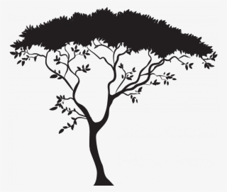 We Draw Animals - African Tree Silhouette Png