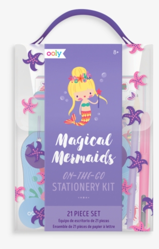 On The Go Stationery Kit - Ooly, Gift Set Magical Mermaid Stationery Kit