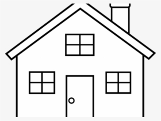 White House Clipart Out Line - House Outline Clip Art
