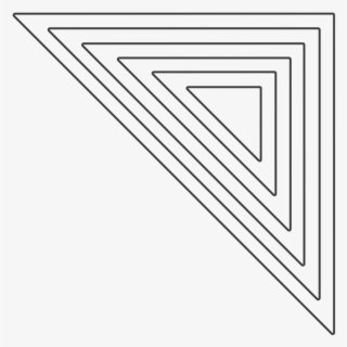Half Square Triangles Die Outline - Line Art