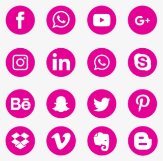 violet social media icons set logo symbol png 55143 - free social icon png