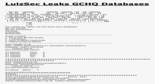 Lulz Sec Leaks Gchq Databases You Violate Our Rights, - Document