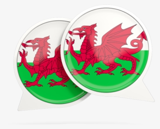 Round Chat Icon - Welsh Dragon Throw Blanket