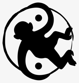 Space Monkey Logo Black - Clip Art