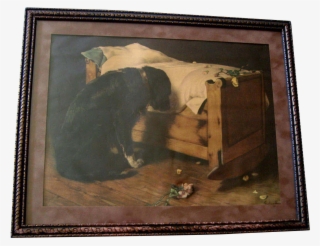 C1902 The Lost Playmate Print Deceased Child Black - Lost Playmate Gustave Henry Mosler