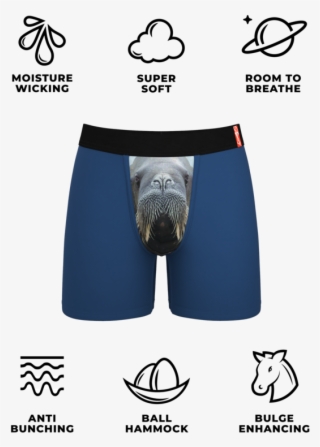 Walrus Ball Pouch Underwear For Men - Hot Dog Mens Underwear