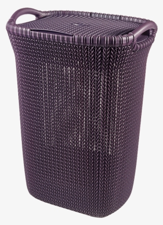 Click To Enlargeclick To Enlarge - Curver Knit Laundry Knit 57l Purple Laundry Basket