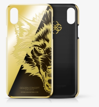Gold Wolf Iphone Case