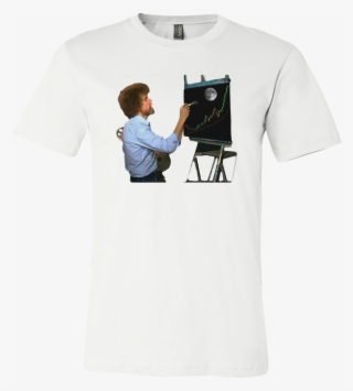 Bob Ross Crypto Night Painting T-shirt - Shirt