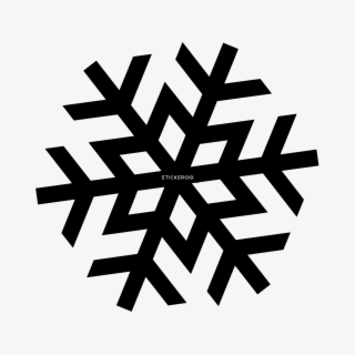 Snowflake Snowflakes - Black Snowflake Clipart Transparent Background