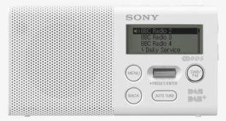 Sony Xdr-p1dbp Pocket Dab/dab Radio, White - Sony Radio Xdr-p1dbpb White