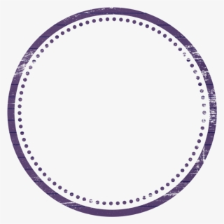 Purple Frame Circle Border Banner Circle - Empty Stamp Logo Png