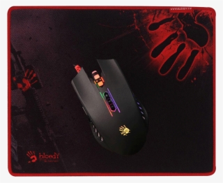 Bloody Q8181s Neon X'glide Gaming Mouse Bundle - A4tech Bloody Q81 Neon Xglide Mouse