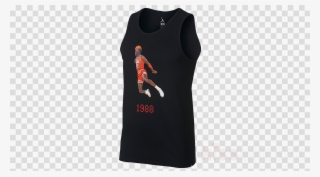 Michael Jordan Slam Dunk Clipart T-shirt Active Tank - Clip Art