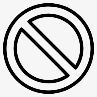 Ban Prohibition Embargo Crossed Circle Sign Comments - Blue Cancel Sign