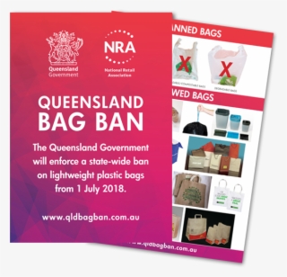 Counter Card - A4 - Queensland Government Plastic Bag Ban Sign