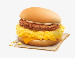 Scrambled Egg Burger With Sausage - Mcdonald's Scrambled Egg Burger