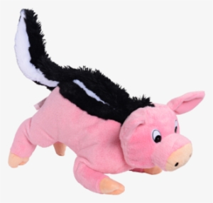 Skoink = Skunk Pig Stuffed Animal [left View] - Genetipetz Skoink Plush Skunk Pig Mixed-up Animal With