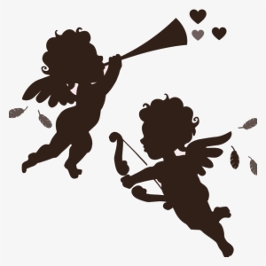 Black And White Stock Angel Sing Transprent Png Free - Angel Silhouette