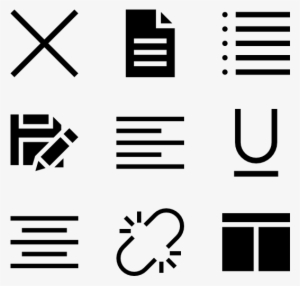 Clip Free Download Vector Text - Text Edit Icon Set