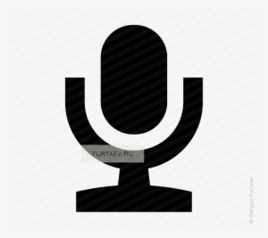 Vector Icon Of Mic On Stand - Icon