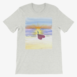 In Love At The Beach Shadow At Sunset Men's And Women's - Helicopter
