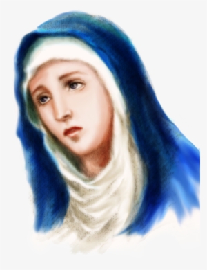 Religious Virgin Mary Tattoos With Simplistic Approach - Mama Mary Water Color