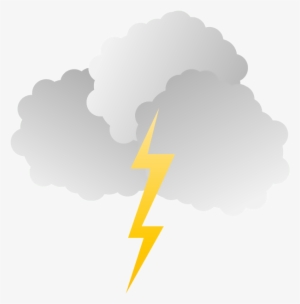 Black Clouds And Lightning - Lightning In The Sky Clipart