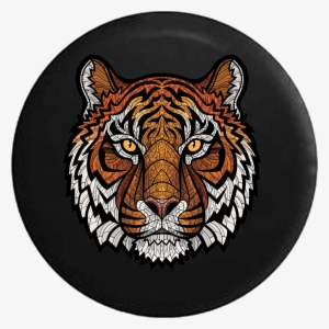 Orange Tiger Stripes Mosaic - Tiger Ornate